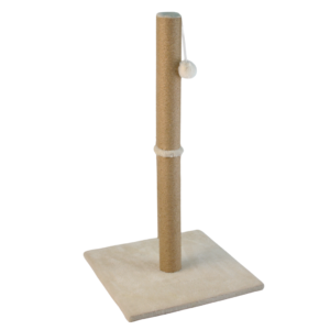 CATZY A | Poste Alto Rascador para Gato 73 cm + Juguete Pelota de Felpa